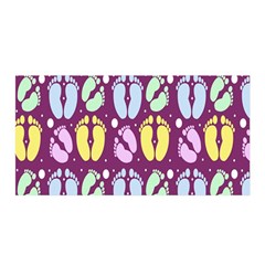 Baby Feet Patterned Backing Paper Pattern Satin Wrap