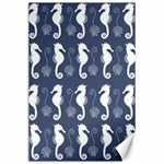 Seahorse And Shell Pattern Canvas 24  x 36  23.35 x34.74  Canvas - 1