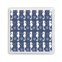 Seahorse And Shell Pattern Memory Card Reader (square) 