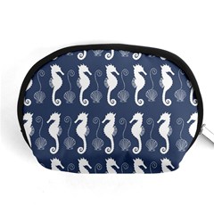 Seahorse And Shell Pattern Accessory Pouches (medium) 