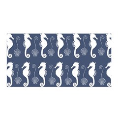 Seahorse And Shell Pattern Satin Wrap