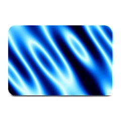 Grunge Blue White Pattern Background Plate Mats