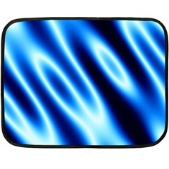 Grunge Blue White Pattern Background Double Sided Fleece Blanket (mini) 