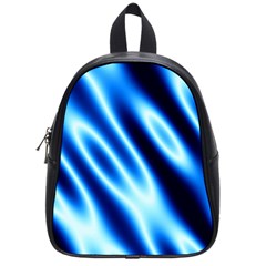 Grunge Blue White Pattern Background School Bags (small) 