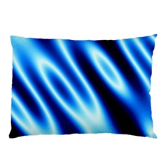 Grunge Blue White Pattern Background Pillow Case (two Sides)