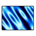 Grunge Blue White Pattern Background Double Sided Fleece Blanket (Small)  45 x34  Blanket Front