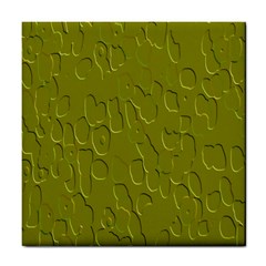 Olive Bubble Wallpaper Background Tile Coasters by Simbadda