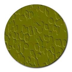 Olive Bubble Wallpaper Background Round Mousepads by Simbadda