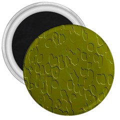 Olive Bubble Wallpaper Background 3  Magnets by Simbadda