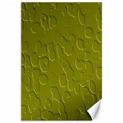 Olive Bubble Wallpaper Background Canvas 12  X 18   by Simbadda