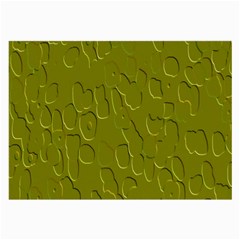 Olive Bubble Wallpaper Background Large Glasses Cloth (2-side)