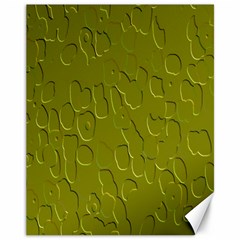 Olive Bubble Wallpaper Background Canvas 11  X 14  