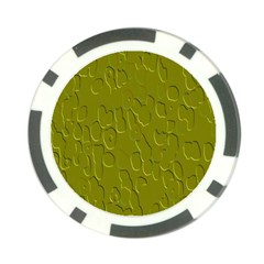 Olive Bubble Wallpaper Background Poker Chip Card Guard (10 Pack)