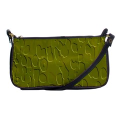 Olive Bubble Wallpaper Background Shoulder Clutch Bags by Simbadda