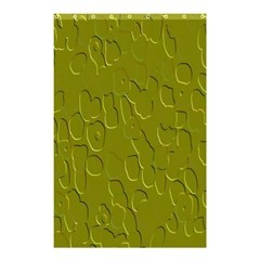 Olive Bubble Wallpaper Background Shower Curtain 48  X 72  (small)  by Simbadda