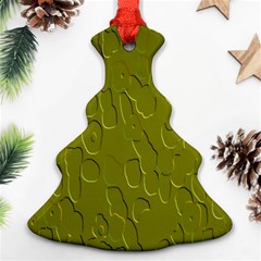 Olive Bubble Wallpaper Background Ornament (christmas Tree)  by Simbadda