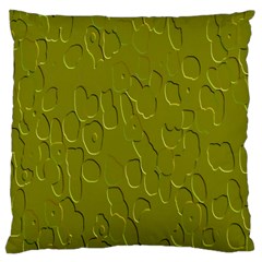 Olive Bubble Wallpaper Background Large Cushion Case (one Side) by Simbadda