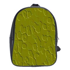 Olive Bubble Wallpaper Background School Bags (xl)  by Simbadda