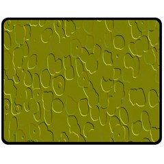 Olive Bubble Wallpaper Background Double Sided Fleece Blanket (medium)  by Simbadda