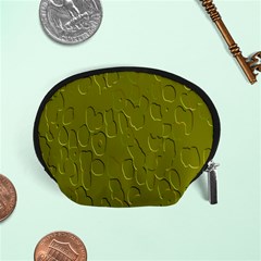 Olive Bubble Wallpaper Background Accessory Pouches (small)  by Simbadda