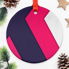 Pink Pattern Ornament (round) by Simbadda