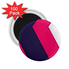 Pink Pattern 2 25  Magnets (100 Pack) 