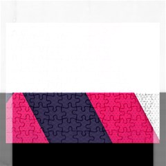 Pink Pattern Rectangular Jigsaw Puzzl