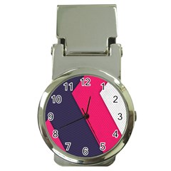 Pink Pattern Money Clip Watches