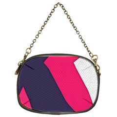 Pink Pattern Chain Purses (one Side) 