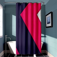 Pink Pattern Shower Curtain 36  X 72  (stall) 