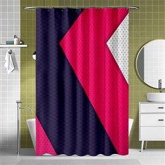 Pink Pattern Shower Curtain 48  X 72  (small) 