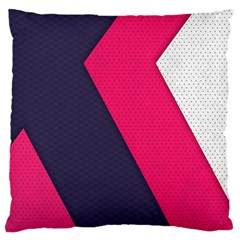 Pink Pattern Large Flano Cushion Case (two Sides)