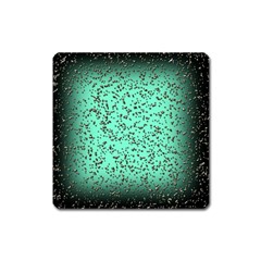 Grunge Rain Frame Square Magnet