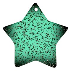 Grunge Rain Frame Star Ornament (two Sides) by Simbadda