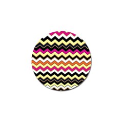 Colorful Chevron Pattern Stripes Pattern Golf Ball Marker