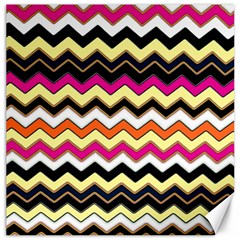 Colorful Chevron Pattern Stripes Pattern Canvas 16  X 16  