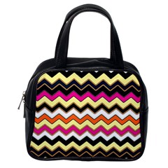 Colorful Chevron Pattern Stripes Pattern Classic Handbags (one Side) by Simbadda