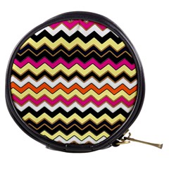 Colorful Chevron Pattern Stripes Pattern Mini Makeup Bags