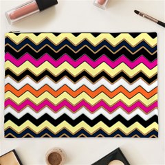 Colorful Chevron Pattern Stripes Pattern Cosmetic Bag (xxl)  by Simbadda