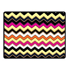 Colorful Chevron Pattern Stripes Pattern Double Sided Fleece Blanket (small)  by Simbadda