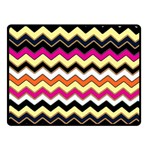 Colorful Chevron Pattern Stripes Pattern Double Sided Fleece Blanket (Small)  45 x34  Blanket Front