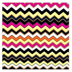 Colorful Chevron Pattern Stripes Pattern Large Satin Scarf (square)