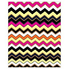 Colorful Chevron Pattern Stripes Pattern Drawstring Bag (small) by Simbadda