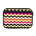 Colorful Chevron Pattern Stripes Pattern Apple MacBook Pro 17  Zipper Case Front