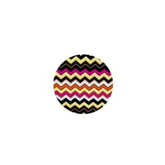 Colorful Chevron Pattern Stripes Pattern 1  Mini Magnets