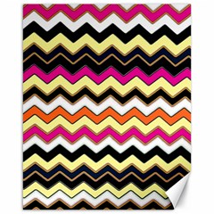 Colorful Chevron Pattern Stripes Pattern Canvas 16  X 20   by Simbadda