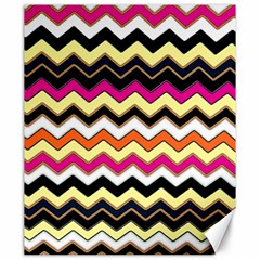 Colorful Chevron Pattern Stripes Pattern Canvas 20  X 24  