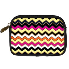 Colorful Chevron Pattern Stripes Pattern Digital Camera Cases by Simbadda