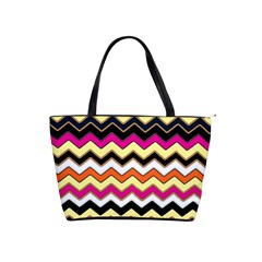 Colorful Chevron Pattern Stripes Pattern Shoulder Handbags