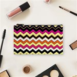 Colorful Chevron Pattern Stripes Pattern Cosmetic Bag (Small)  Front